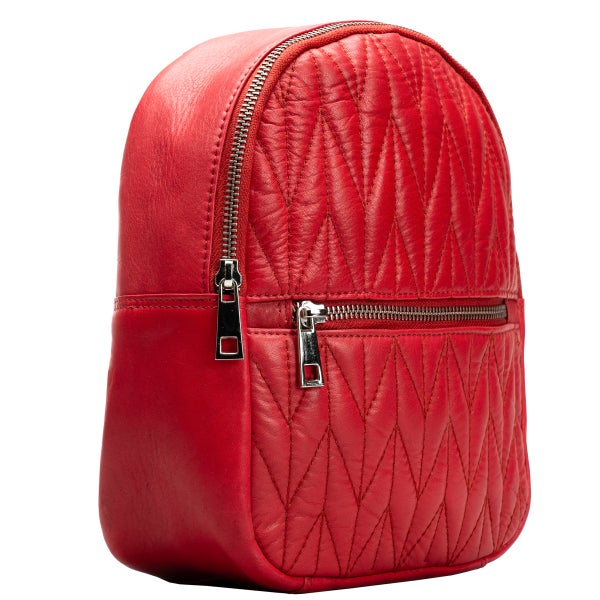 Eriksson Helmi pieni nahkareppu 12-6120 punainen