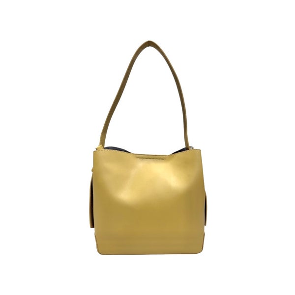 Keinonahkalaukku Ulrika 36-4340-31 keltainen