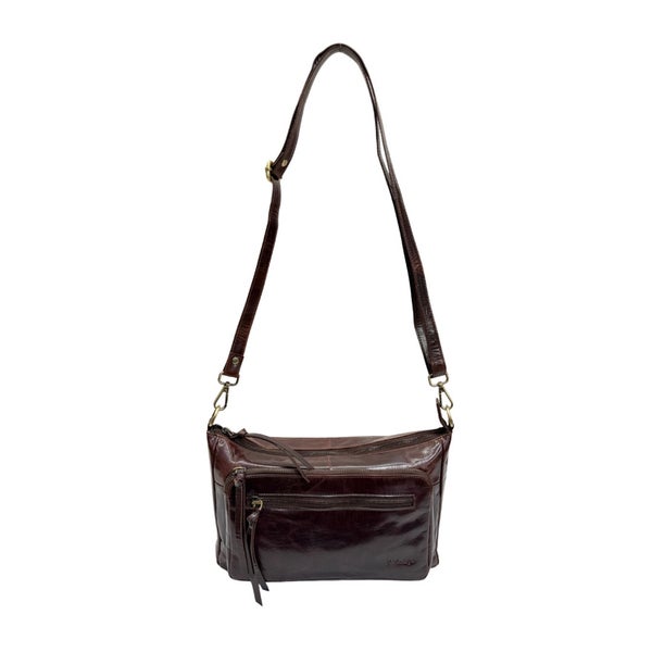 B'Vintage nahkalaukku B64 Maria Tummanruskea