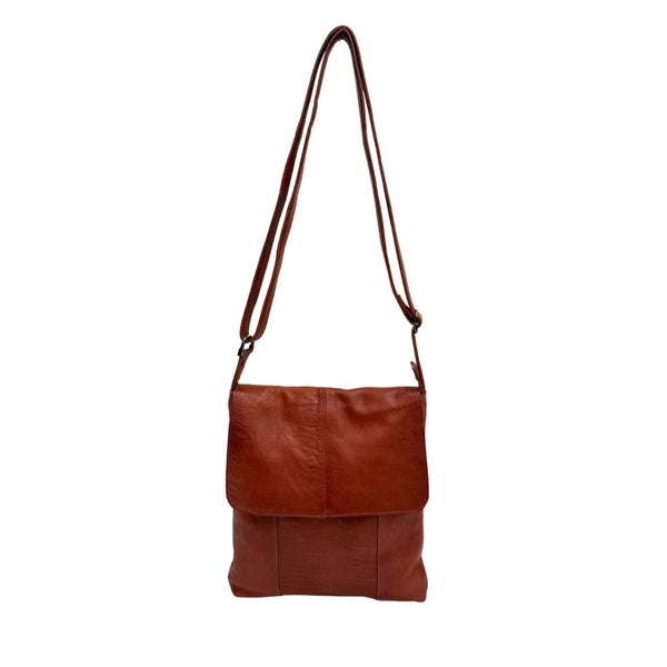 Olkalaukku nahkaa 3030047 Rusty (ruosteenpunainen)