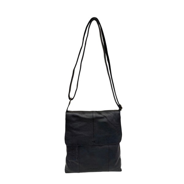 Olkalaukku nahkaa 3030047 Black (musta)