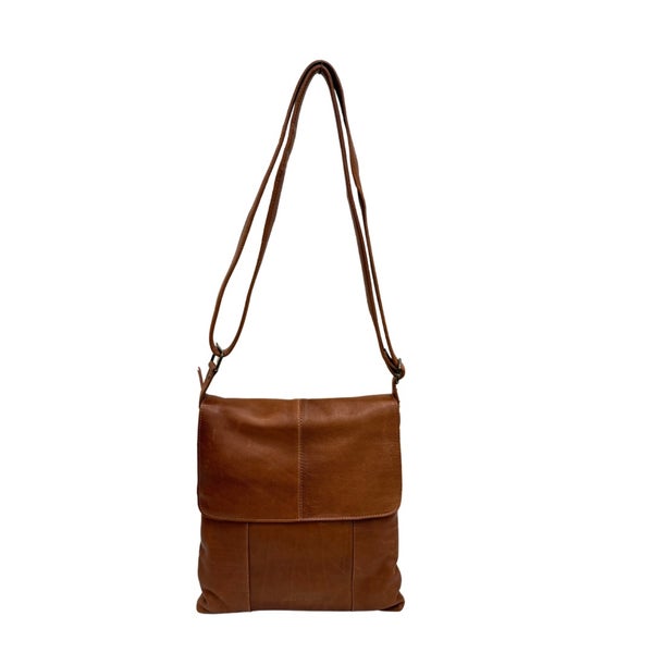 Olkalaukku nahkaa 3030047 Brown (ruskea)