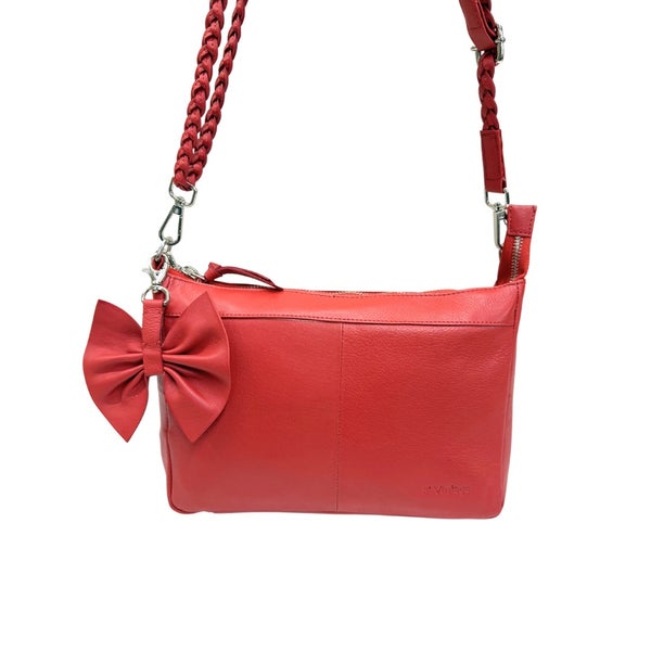 B'Vintage nahkalaukku B59 Jenna punainen