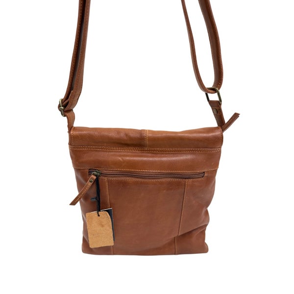 Olkalaukku nahkaa 3030047 Brown (ruskea)