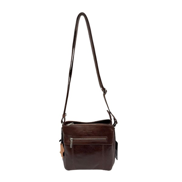 Nahkalaukku 6053148 Bridge (tummanruskea) v&auml;litaskut!