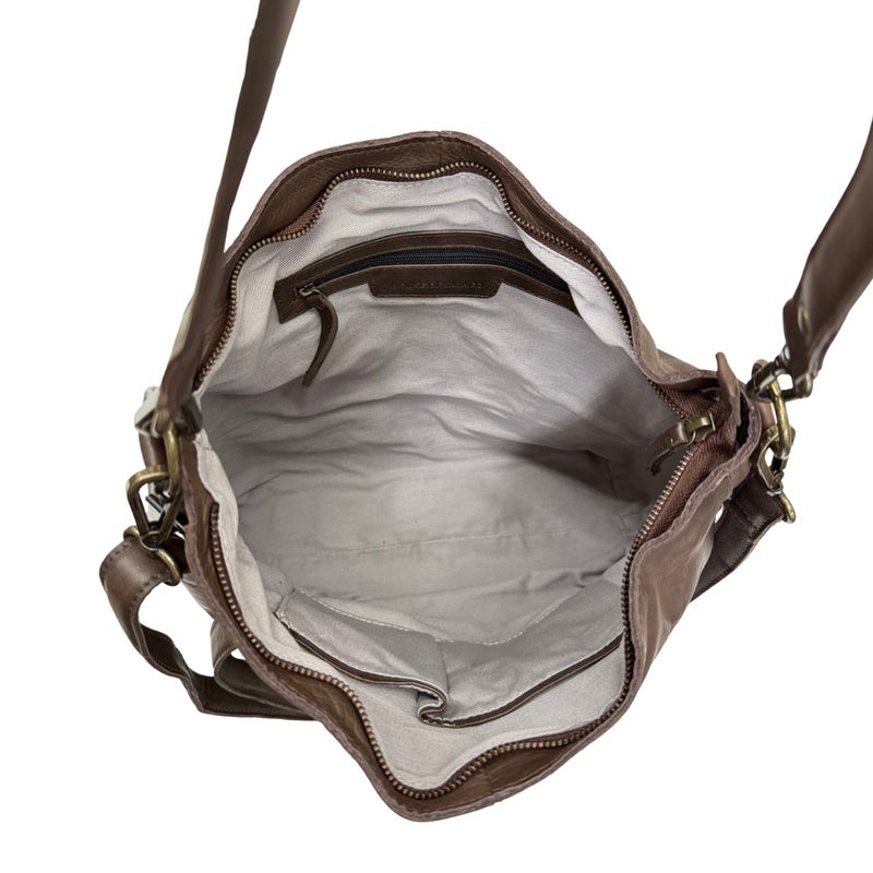 Nahkalaukku 3030015 Mocca