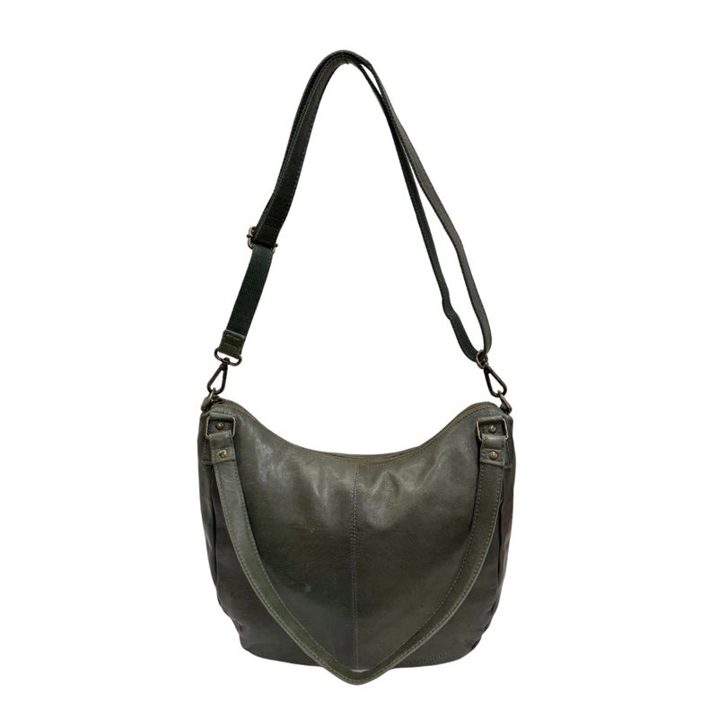 Nahkalaukku 3030123 vihre&auml; (moss)