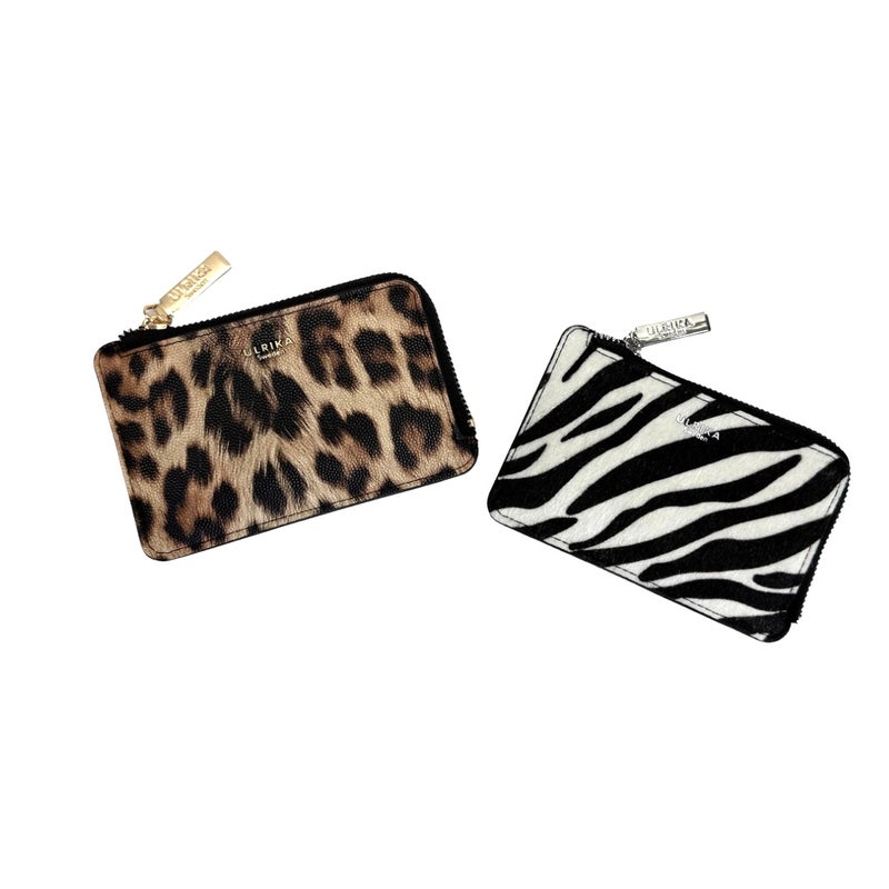 Korttikotelo avainnauhalla Ulrika 35-7016 Leopardi ja Seepra