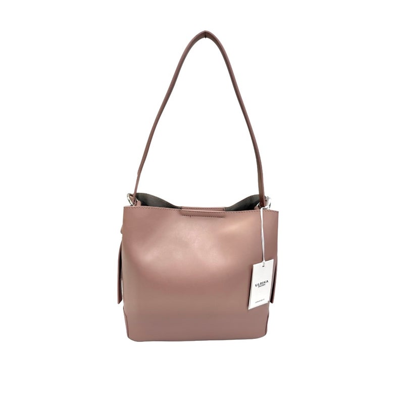 Keinonahkalaukku Ulrika 36-4340-10 Rose (vaaleanpunainen)