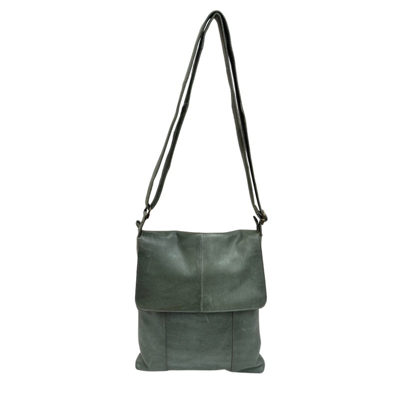 Olkalaukku nahkaa 3030047 Moss (vihre&auml;)
