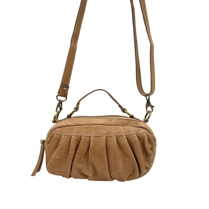 B'Vintage nahkalaukku Fin7 Elli kulta (vaalea ruskea)