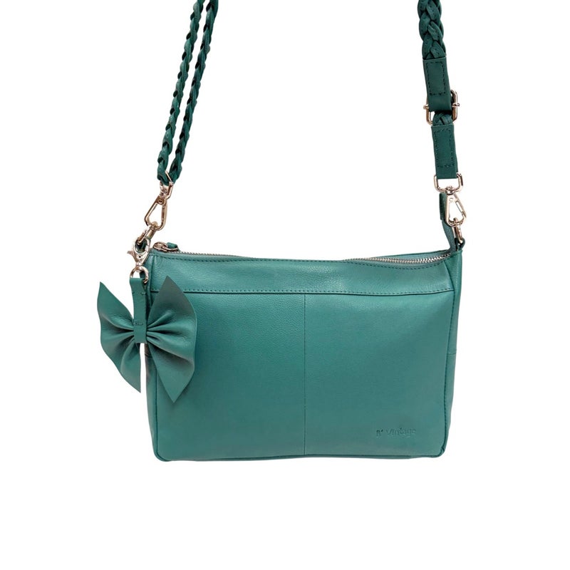 B'Vintage nahkalaukku B59 Jenna vihre&auml;