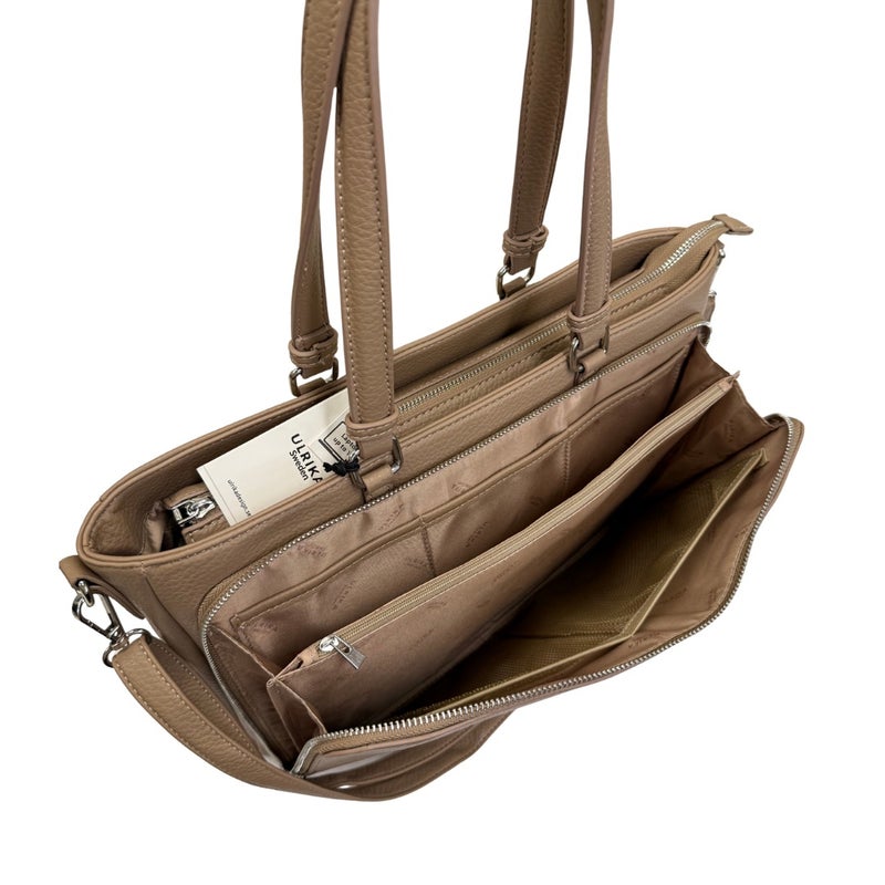 Ulrika k&auml;silaukku 36-6638 Taupe 14" L&auml;pp&auml;ri
