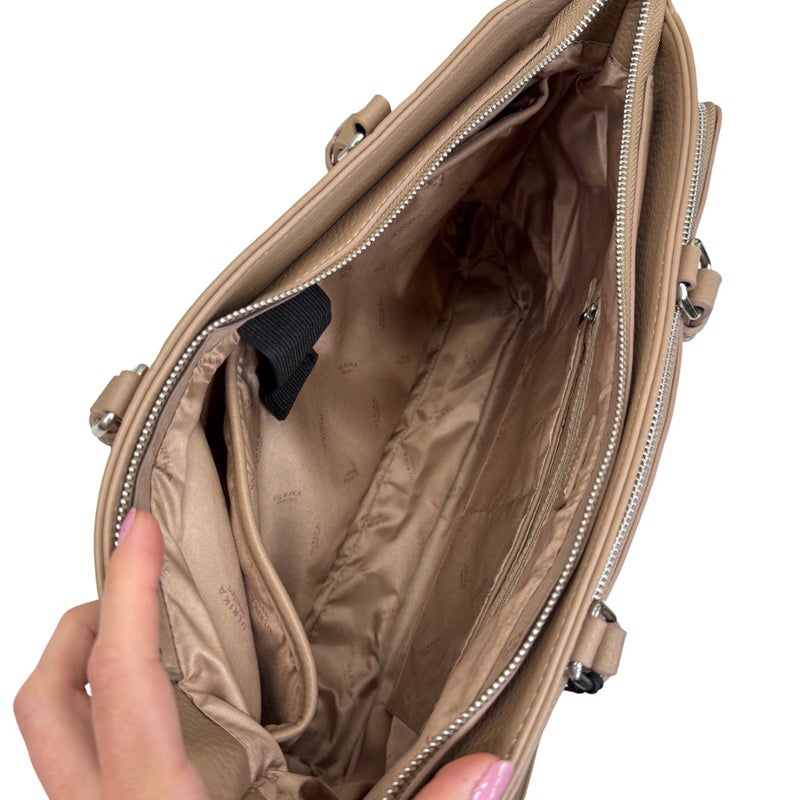 Ulrika k&auml;silaukku 36-6638 Taupe 14" L&auml;pp&auml;ri