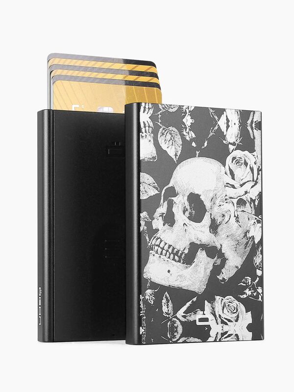 Ögon slider automaattikorttilompakko musta/pääkallo