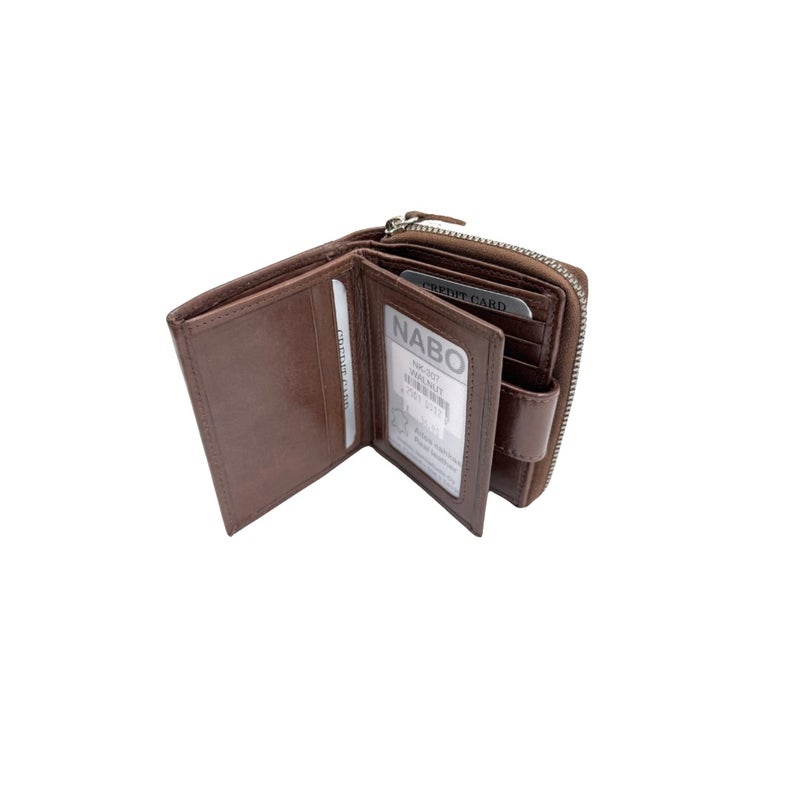 Nahkalompakko Nabo nk-307 RFID Walnut