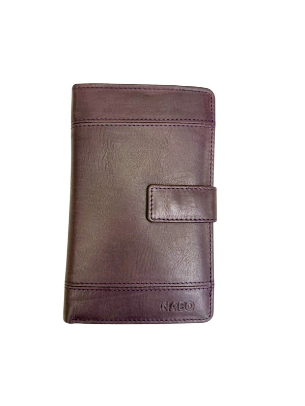 Nahkalompakko Nabo nk-246 Violetti RFID-et&auml;lukusuojattu
