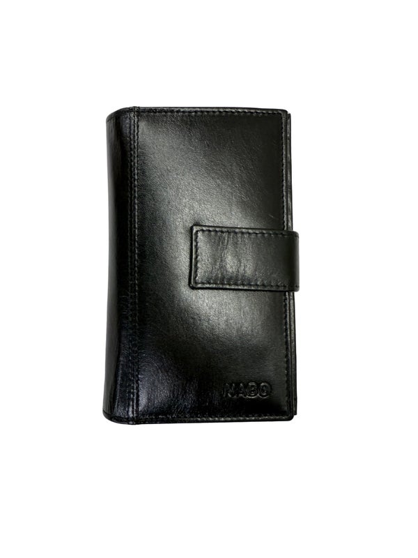 Nabo nahkalompakko NK-187 Musta RFID-et&auml;lukusuojattu