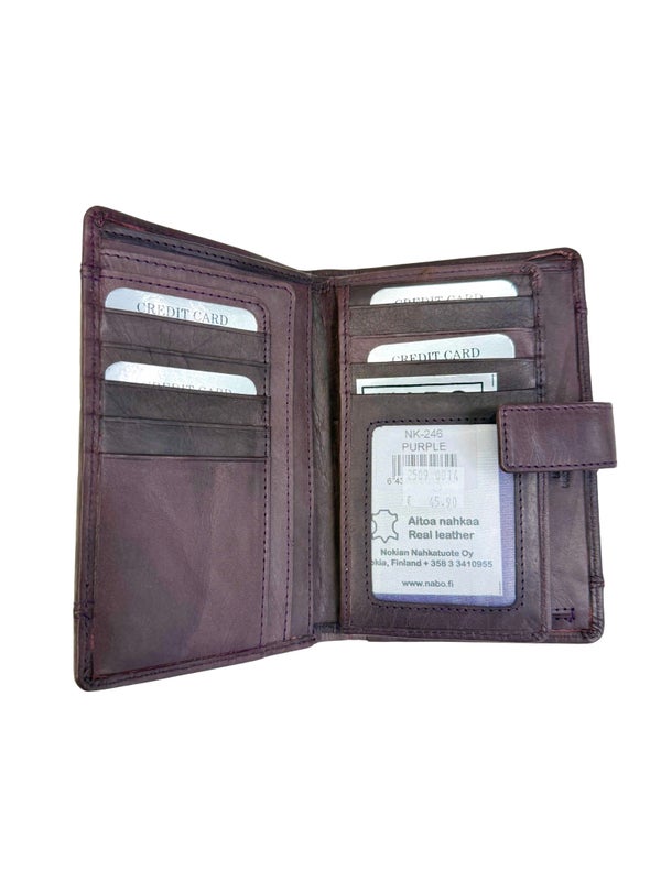 Nahkalompakko Nabo nk-246 Violetti RFID-et&auml;lukusuojattu