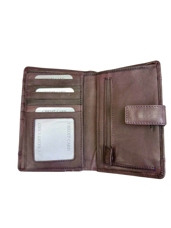 Nahkalompakko Nabo nk-246 Violetti RFID-et&auml;lukusuojattu