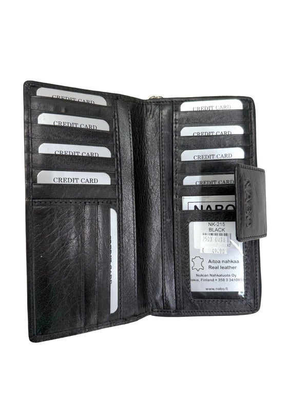 Lompakko Nabo NK-215 Musta RFID-et&auml;lukusuojattu