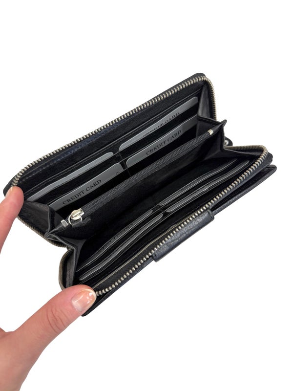 Lompakko Nabo NK-215 Musta RFID-et&auml;lukusuojattu