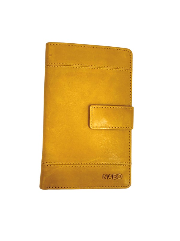 Nahkalompakko Nabo nk-246 Keltainen RFID-et&auml;lukusuojattu